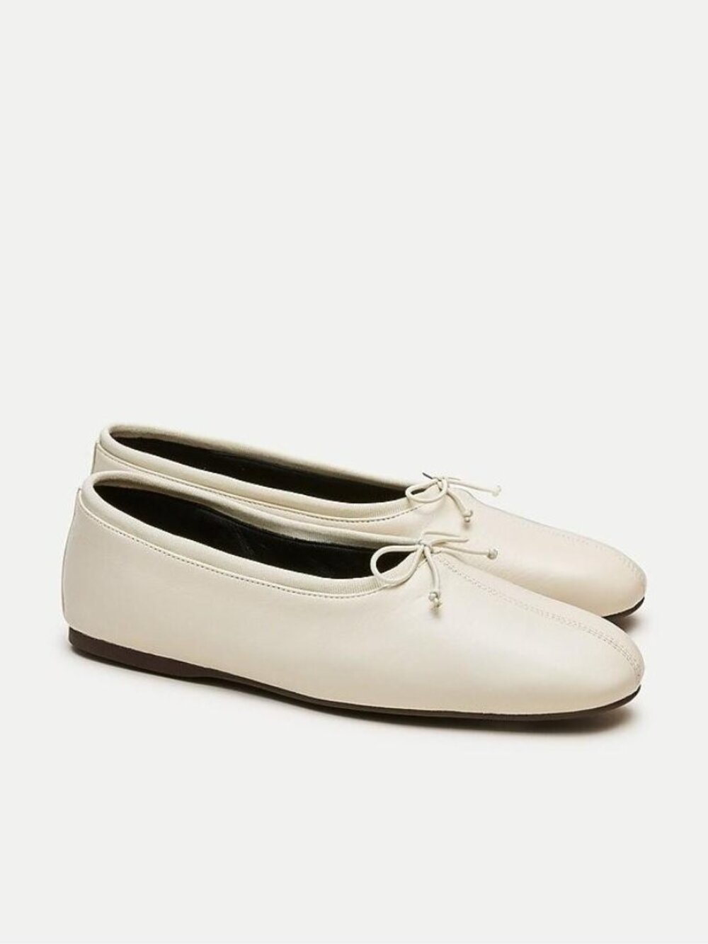 J.Crew Verona Ivory Italian Leather Ballet Flats 7